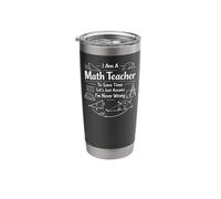 Math Teacher Nerd Student Formula Equation I Am A Math Stainless Steel Insulated Tumbler
