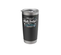 Math Teacher Nerd Student Formula Equation I Became A Math Stainless Steel Insulated Tumbler