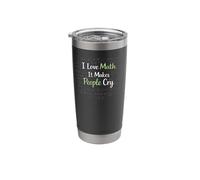 Math Teacher Nerd Student Formula Equation I Love Math It Stainless Steel Insulated Tumbler