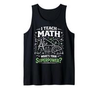 Math Teacher Nerd Student Formula Equation I Teach Math Tank Top