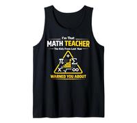 Math Teacher Nerd Student Formula Equation I'm that Math Tank Top