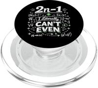 Math Teacher Nerd Student Formula Equation Pun 2n -1 I PopSockets PopGrip for MagSafe