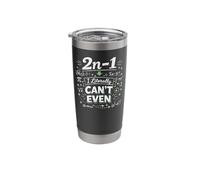 Math Teacher Nerd Student Formula Equation Pun 2n -1 I Stainless Steel Insulated Tumbler