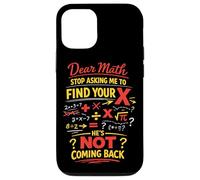 Math Teacher Nerd Student Formula Equation Pun Dear Math Case for iPhone 12/12 Pro
