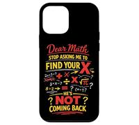 Math Teacher Nerd Student Formula Equation Pun Dear Math Case for iPhone 12 mini
