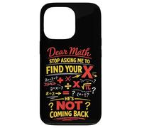 Math Teacher Nerd Student Formula Equation Pun Dear Math Case for iPhone 13 Pro