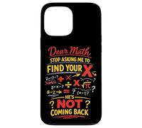 Math Teacher Nerd Student Formula Equation Pun Dear Math Case for iPhone 13 Pro Max