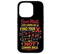 Math Teacher Nerd Student Formula Equation Pun Dear Math Case for iPhone 14 Pro