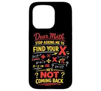 Math Teacher Nerd Student Formula Equation Pun Dear Math Case for iPhone 15 Pro