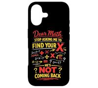 Math Teacher Nerd Student Formula Equation Pun Dear Math Case for iPhone 17