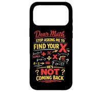 Math Teacher Nerd Student Formula Equation Pun Dear Math Case for iPhone 17 Pro Max