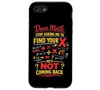 Math Teacher Nerd Student Formula Equation Pun Dear Math Case for iPhone SE (2020) / 7/8