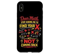 Math Teacher Nerd Student Formula Equation Pun Dear Math Case for iPhone XS Max