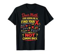 Math Teacher Nerd Student Formula Equation Pun Dear Math T-Shirt