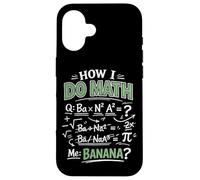 Math Teacher Nerd Student Formula Equation Pun How I Do Math Case for iPhone 16