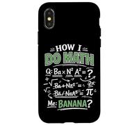 Math Teacher Nerd Student Formula Equation Pun How I Do Math Case for iPhone X/XS