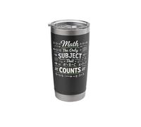 Math Teacher Nerd Student Formula Equation Pun Math The Only Stainless Steel Insulated Tumbler