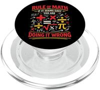 Math Teacher Nerd Student Formula Equation Rule Of Math If PopSockets PopGrip for MagSafe