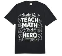 Math Teacher Nerd Student Formula Equation Wake Up Teach Comfort Colors Adult Heavyweight T-Shirt