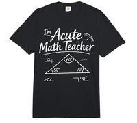 Math Teacher Nerd Student Formula Triangle Pun I'm Acute Comfort Colors Adult Heavyweight T-Shirt