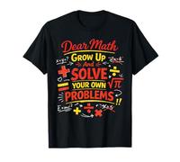 Math Teacher Nerd Student Pun Formula Equation Dear Math T-Shirt