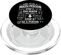 Math Teacher Nerd Student Pun Formula Equation How To Be A PopSockets PopGrip for MagSafe