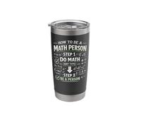 Math Teacher Nerd Student Pun Formula Equation How to Be A Stainless Steel Insulated Tumbler