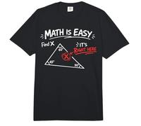 Math Teacher Nerd Student Triangle Math is Easy Find X It's Comfort Colors Adult Heavyweight T-Shirt