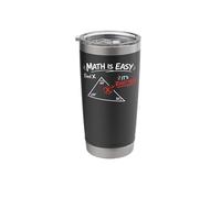 Math Teacher Nerd Student Triangle Math is Easy Find X It's Stainless Steel Insulated Tumbler