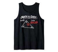 Math Teacher Nerd Student Triangle Math is Easy Find X It's Tank Top