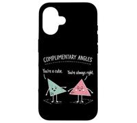 Math Teacher Nerd Student Triangle Pun Complimentary Angels Case for iPhone 16