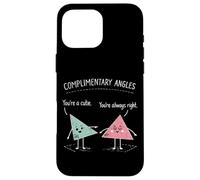 Math Teacher Nerd Student Triangle Pun Complimentary Angels Case for iPhone 16 Pro Max