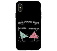 Math Teacher Nerd Student Triangle Pun Complimentary Angels Case for iPhone X/XS