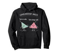 Math Teacher Nerd Student Triangle Pun Complimentary Angels Pullover Hoodie