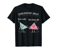Math Teacher Nerd Student Triangle Pun Complimentary Angels T-Shirt