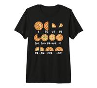 Math Teacher Pizza Fraction Premium T-Shirt