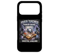 Math Teacher Problem Solver Geometry Algebra Retro Bootleg Case for iPhone 17 Pro Max