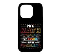Math Teacher Problems Math Pun Algebra Case for iPhone 15 Pro