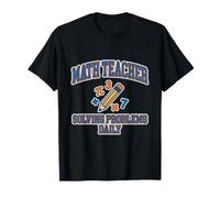 Math Teacher Solving Problems Daily Pi Symbol Varsity Font T-Shirt