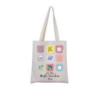Math Teacher Tote Bag Teacher Appreciation Gift Mathematics Teacher Gift Math Lover Gift (MathTea)