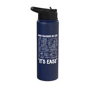 Math Teachers Be Like It's Easy Algebra Formula Geometry Stainless Steel Insulated Water Bottle