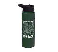 Math Teachers Be Like It's Easy Algebra Formula Geometry Stainless Steel Insulated Water Bottle
