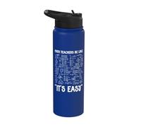 Math Teachers Be Like It's Easy Algebra Formula Geometry Stainless Steel Insulated Water Bottle
