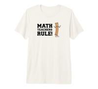 Math Teachers Rule Funny Ruler Pun Premium T-Shirt