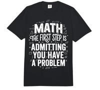 Math The First Step is Admitting You Have A Problem Comfort Colors Adult Heavyweight T-Shirt