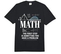 Math The First Step is Admitting You Have A Problem Men Comfort Colors Adult Heavyweight T-Shirt