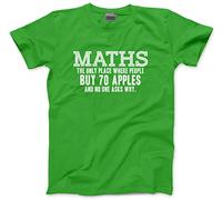 Math: The Only Place Where People Buy 70 Apples Kids T-Shirt - Green 7-8 Years