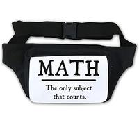 Math The Only Subject That Counts Funny Waist Bag Fanny Pack White