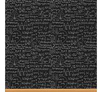 Math Theme Upholstery Fabric Mathematics Formula Fabric by The Yard School Subject Decorative Fabric for Upholstery and Home DIY Projects Outdoor Fabric 3 Yards,(L276*W150cm) Black White