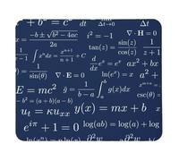 Math Theory Formula Mousepad Mouse Pad Desk Mat Science Math Physics Keyboard Mat 240x200x4mm Color:Math Formula